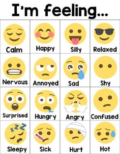 emotion chart for kids